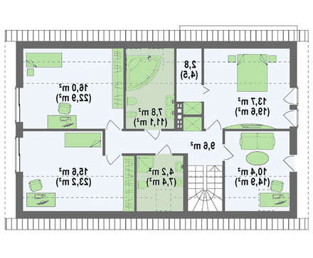 Проект коттеджа на две семьи
