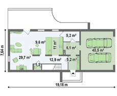Проект современного дома для узкого участка