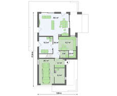 Проект современного двухэтажного дома с плоской крышей