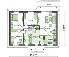 Проект дома в традиционном стиле