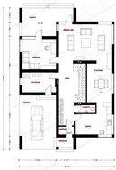 Проект удобного двухэтажного дома с гаражом