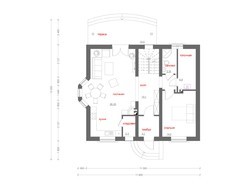 Проект классического дома с мансардой и красивыми балконами
