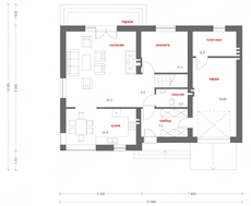 Проект двухэтажного просторного особняка с гаражом