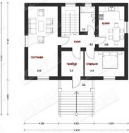 Проект классического дома с цокольным этажом