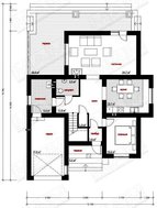 Стильный двухэтажный коттедж с кирпичным фасадом