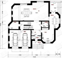 Классический особняк с цокольным этажом и гаражом на 2 автомобиля