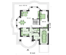 Классический красивый коттедж