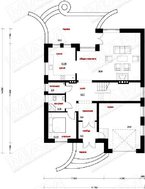 Классический стильный загородный дом с мансардой и гаражом