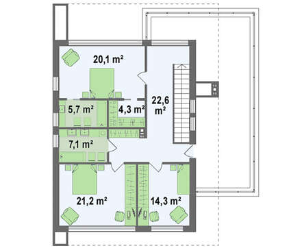 Проект современного двухэтажного дома хай тек с гаражом