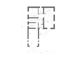 Большой загородный коттедж с мансардой и фронтальным гаражом