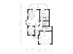 Классический особняк с мансардой и фронтальным гаражом
