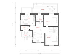 Коттедж в английском стиле с кирпичным фасадом