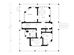 Проект представительной резиденции в американском стиле с гаражом в цоколе