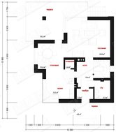 Проект компактного дома с мансардой и цокольным этажом