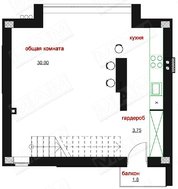 Проект оригинального современного коттеджа с навесом в цоколе