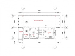 Проект современного наполовину стеклянного дома с гаражом в цоколе