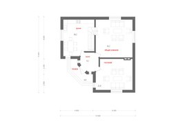 Проект двухэтажного коттеджа с угловым входом