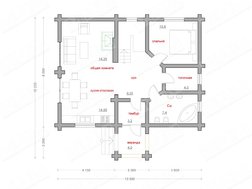 Аккуратный дачный дом из бруса