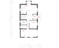 Проект каркасного дома с гаражом