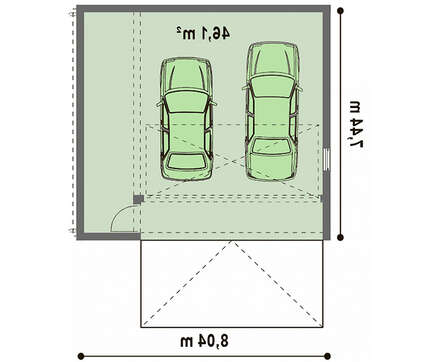 Проект современного удобного гаража Проект современного удобного гаража