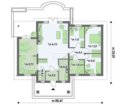 Проект дома в стиле дворянской усадьбы