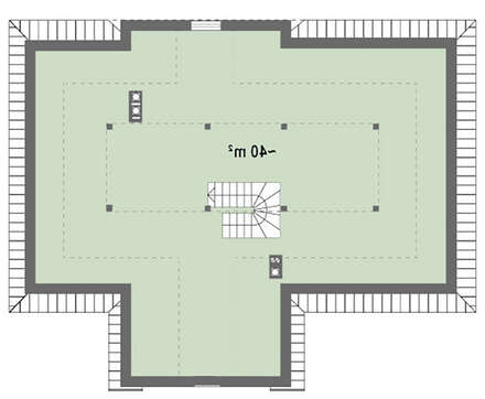 Проект дома в стиле дворянской усадьбы