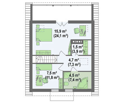Уютный дом с мансардой и камином на террасе