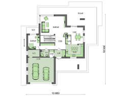 Шикарный современный двухэтажный дом со вторым светом