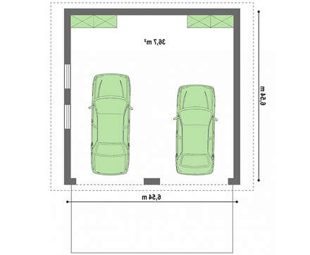 Классический гараж на две машины