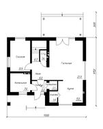 1,5-этажный коттедж с дополнительной спальней на 1-ом этаже