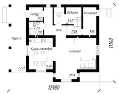 Загородный домик с мансардой