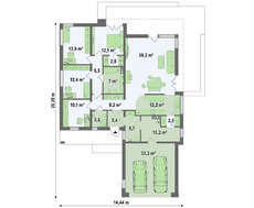 Проект коттеджа для большой семьи