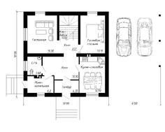 Проект простого в реализации коттеджа с мансардой