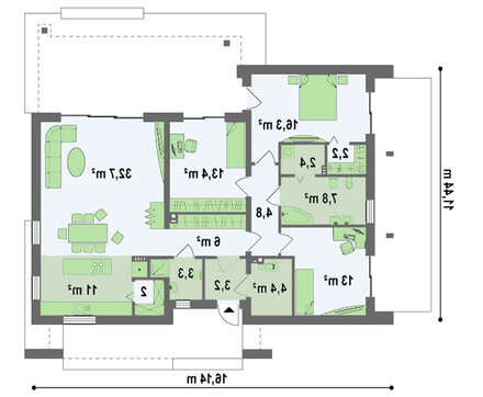 Проект коттеджа в современном дизайне