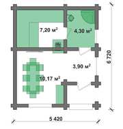 Уютная банька из сруба