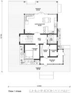 Архитектурный проект небольшого загородного необычного домика