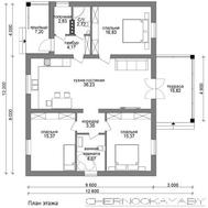 Проект удобного небольшого деревенского дома