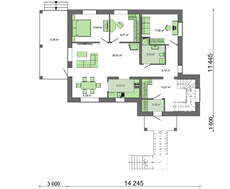 Проект удобного просторного дома с гаражом