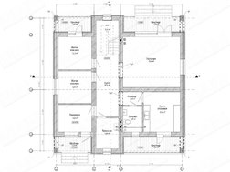 Проект дома с балконами 12м на 12м