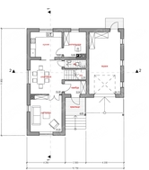 Проект необычного 2х этажного практичного дома