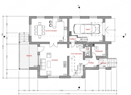 Коттедж с мансардой 10 на 17