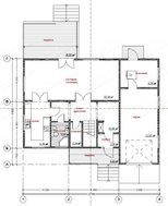 Проект загородного дома площадью 220 m²