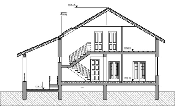 Архитектурный проект особняка с зимним садом