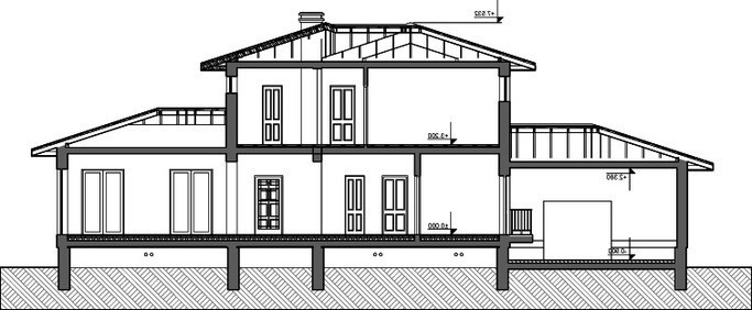 Проект удобного современного дома 300 m²