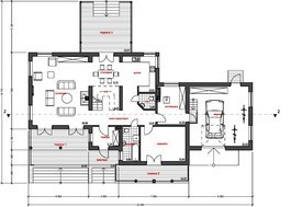 Проект удобного современного дома 300 m²