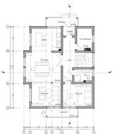 Проект мансардного классического дома