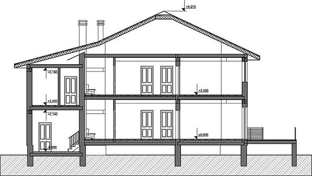 Проект жилого дома с террасой и удобной планировкой