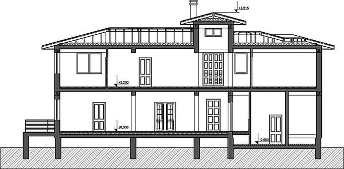 Проект 2х этажного удобного дома с плоской крышей