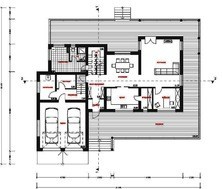 Проект 2х этажного удобного дома с плоской крышей