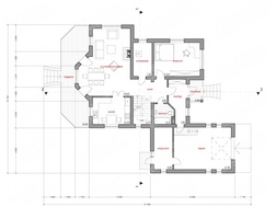 Проект роскошного изысканного дома с необычным фасадом
